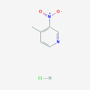 Chemical structure of 4-Methyl-3-nitropyridine hydrochloride