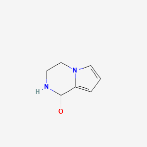 Chemical structure of 4-Methyl-3,4-dihydropyrrolo[1,2-a]pyrazin-1(2H)-one