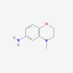 Chemical structure of 4-Methyl-3,4-dihydro-2H-1,4-benzoxazin-6-amine