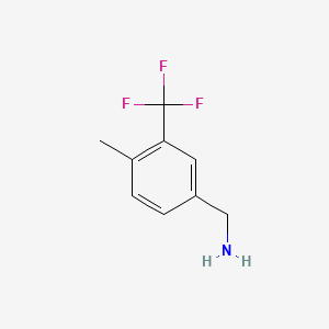 Chemical structure of 4-Methyl-3-(Trifluoromethyl)Benzylamine