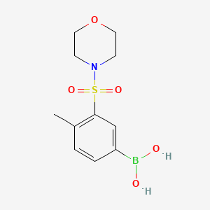 Chemical structure of 4-Methyl-3-(morpholinosulfonyl)phenylboronic acid