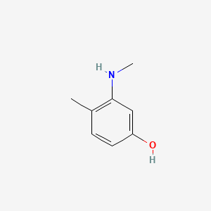 Chemical structure of 3-Methylamino-4-methylphenol