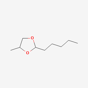 Chemical structure of 4-Methyl-2-Pentyl-1,3-Dioxolane