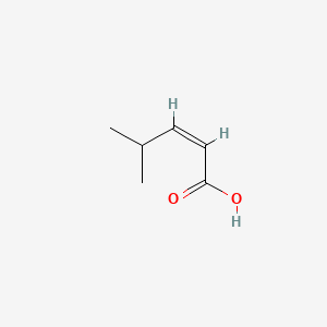 Chemical structure of 4-Methyl-pent-2-enoic acid