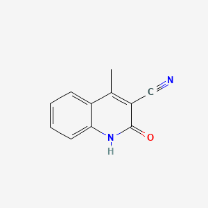 Chemical structure of 4-Methyl-2-oxo-1,2-dihydroquinoline-3-carbonitrile