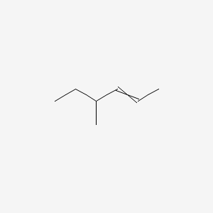 Chemical structure of 4-Methylhex-2-ene