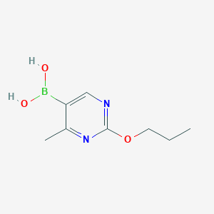 Chemical structure of (4-Methyl-2-propoxypyrimidin-5-yl)boronic acid