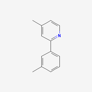 Chemical structure of 4-Methyl-2-(m-tolyl)pyridine