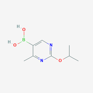 Chemical structure of 4-Methyl-2-(iso-propoxy)pyrimidine-5-boronic acid