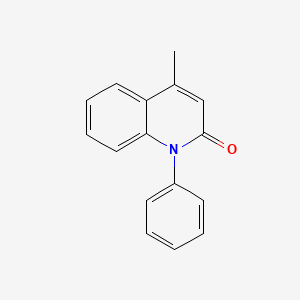 Chemical structure of 4-Methyl-1-phenyl-2(1H)-quinolone