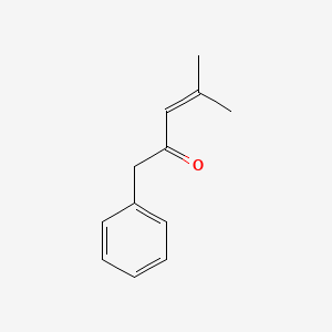 Chemical structure of 4-Methyl-1-phenylpent-3-en-2-one