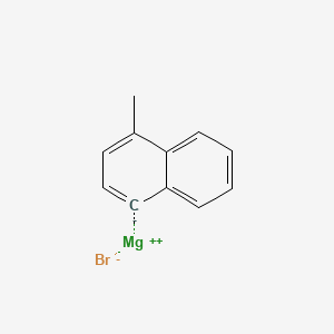Chemical structure of 4-Methyl-1-naphthylmagnesium bromide