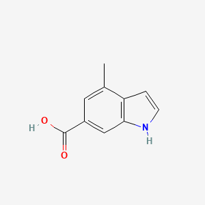 Chemical structure of 4-Methyl-1H-indole-6-carboxylic acid