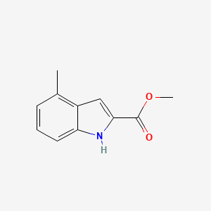 Chemical structure of methyl 4-methyl-1H-indole-2-carboxylate