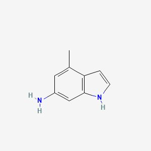 Chemical structure of 4-Methyl-1H-indol-6-amine