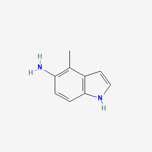 Chemical structure of 4-Methyl-1H-indol-5-amine