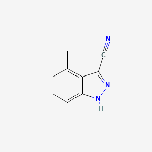 Chemical structure of 4-Methyl-1H-indazole-3-carbonitrile