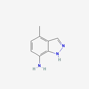 Chemical structure of 4-Methyl-1H-indazol-7-amine