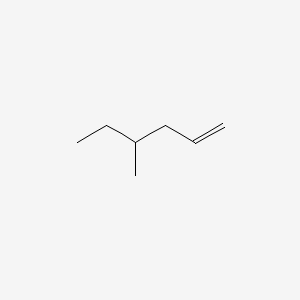 Chemical structure of 4-Methyl-1-hexene