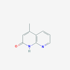 Chemical structure of 4-Methyl-1,8-naphthyridin-2-ol