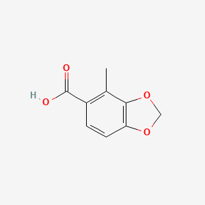 Chemical structure of 4-Methyl-1,3-benzodioxole-5-carboxylic acid