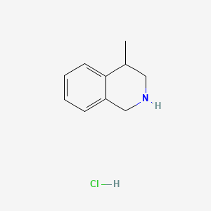 Chemical structure of 4-Methyl-1,2,3,4-tetrahydroisoquinoline hydrochloride