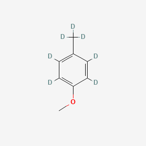 Chemical structure of 4-METHOXYTOLUENE-D7