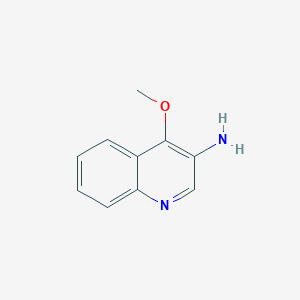 Chemical structure of 4-Methoxyquinolin-3-amine