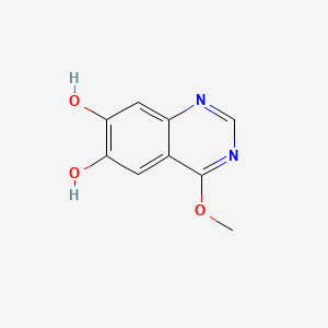Chemical structure of 4-Methoxyquinazoline-6,7-diol