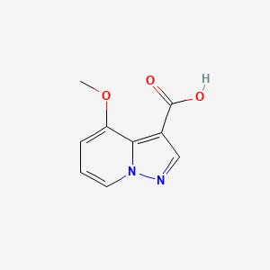 Chemical structure of 4-Methoxypyrazolo[1,5-a]pyridine-3-carboxylic acid