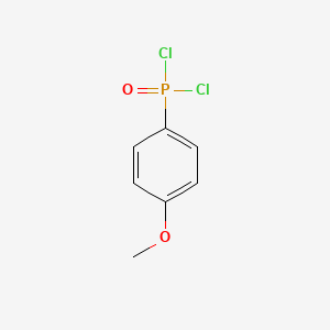 Chemical structure of 4-Methoxyphenylphosphonic Dichloride