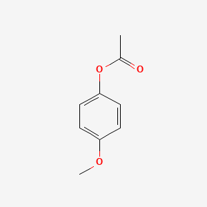 Chemical structure of 4-Methoxyphenyl acetate
