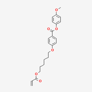 Chemical structure of 4-Methoxyphenyl 4-((6-(acryloyloxy)hexyl)oxy)benzoate
