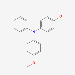 Chemical structure of 4-Methoxy-N-(4-methoxyphenyl)-N-phenylbenzenamine
