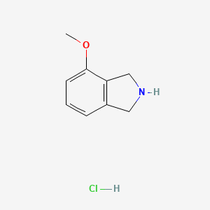 Chemical structure of 4-Methoxyisoindoline hydrochloride