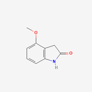 Chemical structure of 4-Methoxyindolin-2-one