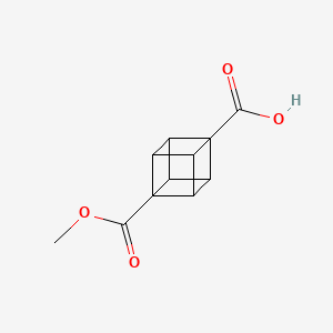 Chemical structure of 4-METHOXYCARBONYLCUBANECARBOXYLIC ACID
