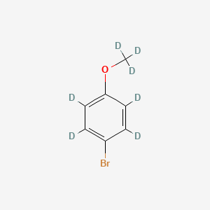 Chemical structure of 4-METHOXYBROMOBENZENE-D7