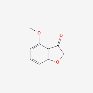 Chemical structure of 4-Methoxybenzofuran-3(2H)-one