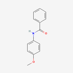 Chemical structure of 4'-Methoxybenzanilide