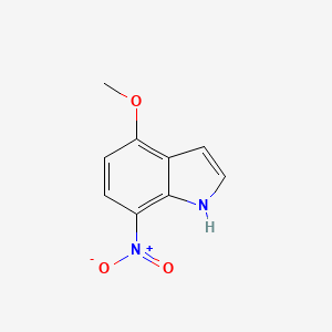 Chemical structure of 4-Methoxy-7-nitro-1H-indole