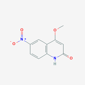 Chemical structure of 4-Methoxy-6-nitroquinolin-2(1H)-one
