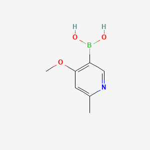Chemical structure of 4-Methoxy-6-methylpyridin-3-ylboronic acid