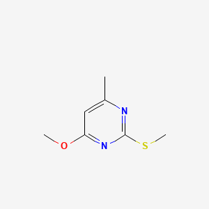 Chemical structure of 4-Methoxy-6-methyl-2-(methylthio)pyrimidine