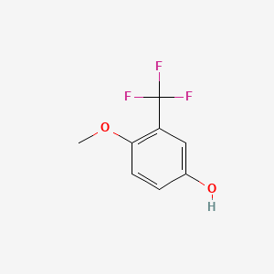 Chemical structure of 4-Methoxy-3-(trifluoromethyl)phenol