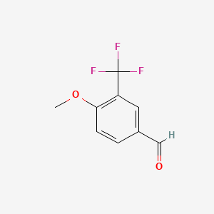 Chemical structure of 4-Methoxy-3-(Trifluoromethyl)Benzaldehyde