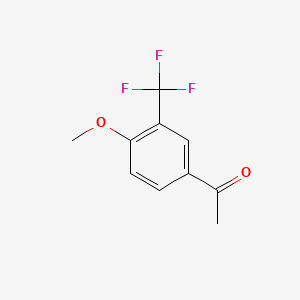 Chemical structure of 4-Methoxy-3-(Trifluoromethyl)Acetophenone