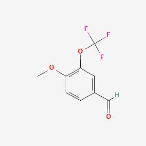 Chemical structure of 4-Methoxy-3-(Trifluoromethoxy)Benzaldehyde