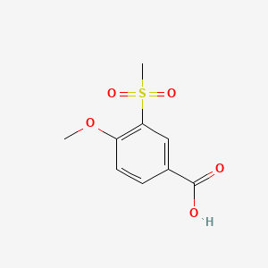 Chemical structure of 4-Methoxy-3-(methylsulfonyl)benzoic Acid