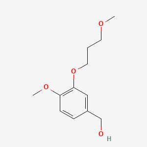Chemical structure of 4-Methoxy-3-(3-methoxypropoxy)benzenemethanol